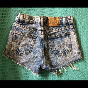 Levi Strauss &Co high waisted denim shorts